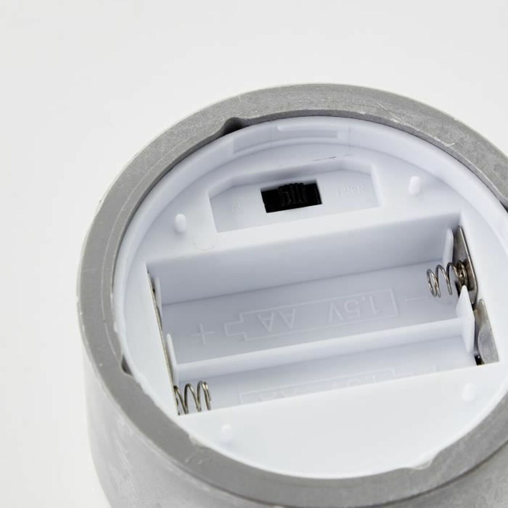 LED Candle Brilliant Grey Metal 3 Units