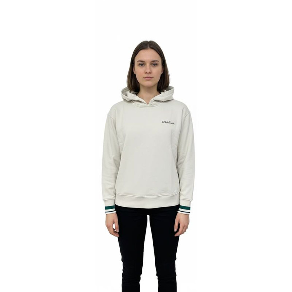 Women’s Hoodie Calvin Klein Green Beige