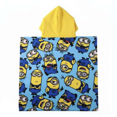 Poncho-Towel with Hood Minions 55 x 77 cm