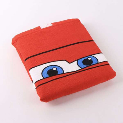 Poncho-Towel with Hood Cars Red 55 x 77 cm