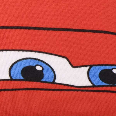 Poncho-Towel with Hood Cars Red 55 x 77 cm