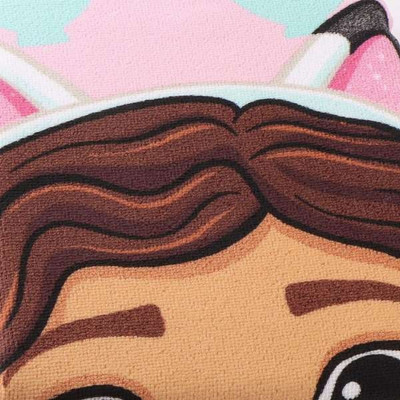 Poncho-Towel with Hood Gabby's Dollhouse Light Pink 55 x 77 cm