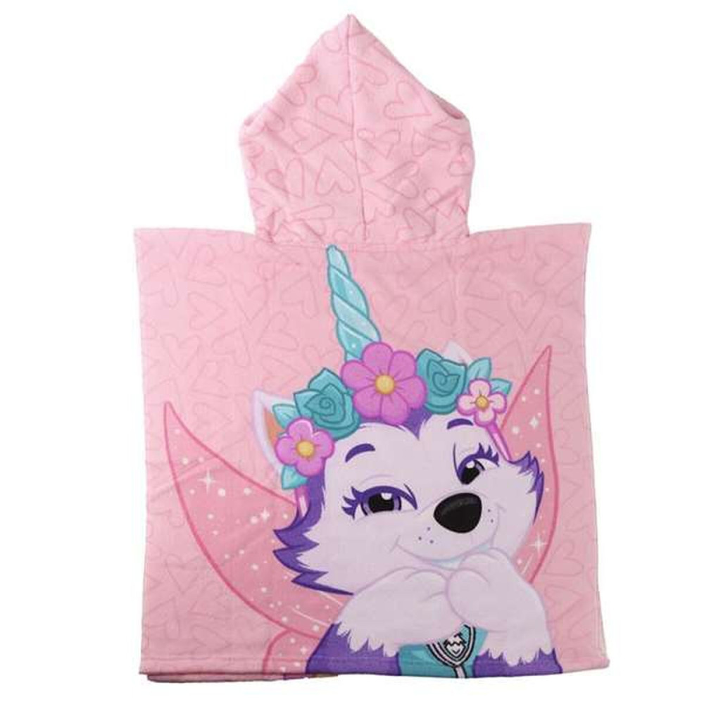 Poncho-Towel with Hood The Paw Patrol Pink 55 x 77 cm