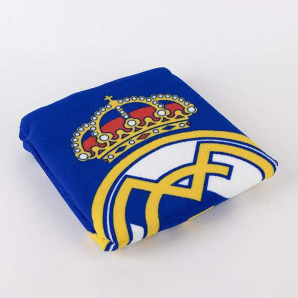 Poncho-Towel with Hood Real Madrid C.F. Blue 55 x 77 cm