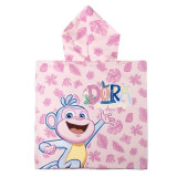 Poncho-Towel with Hood Dora The Explorer Light Pink 55 x 77 cm