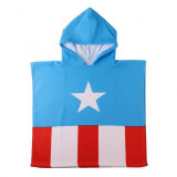 Poncho-Towel with Hood The Avengers Blue 55 x 77 cm