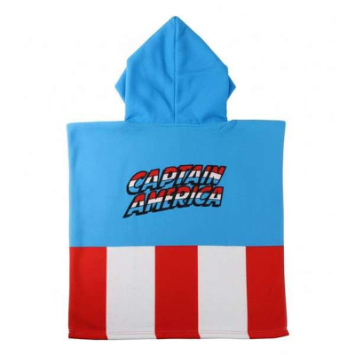 Poncho-Towel with Hood The Avengers Blue 55 x 77 cm