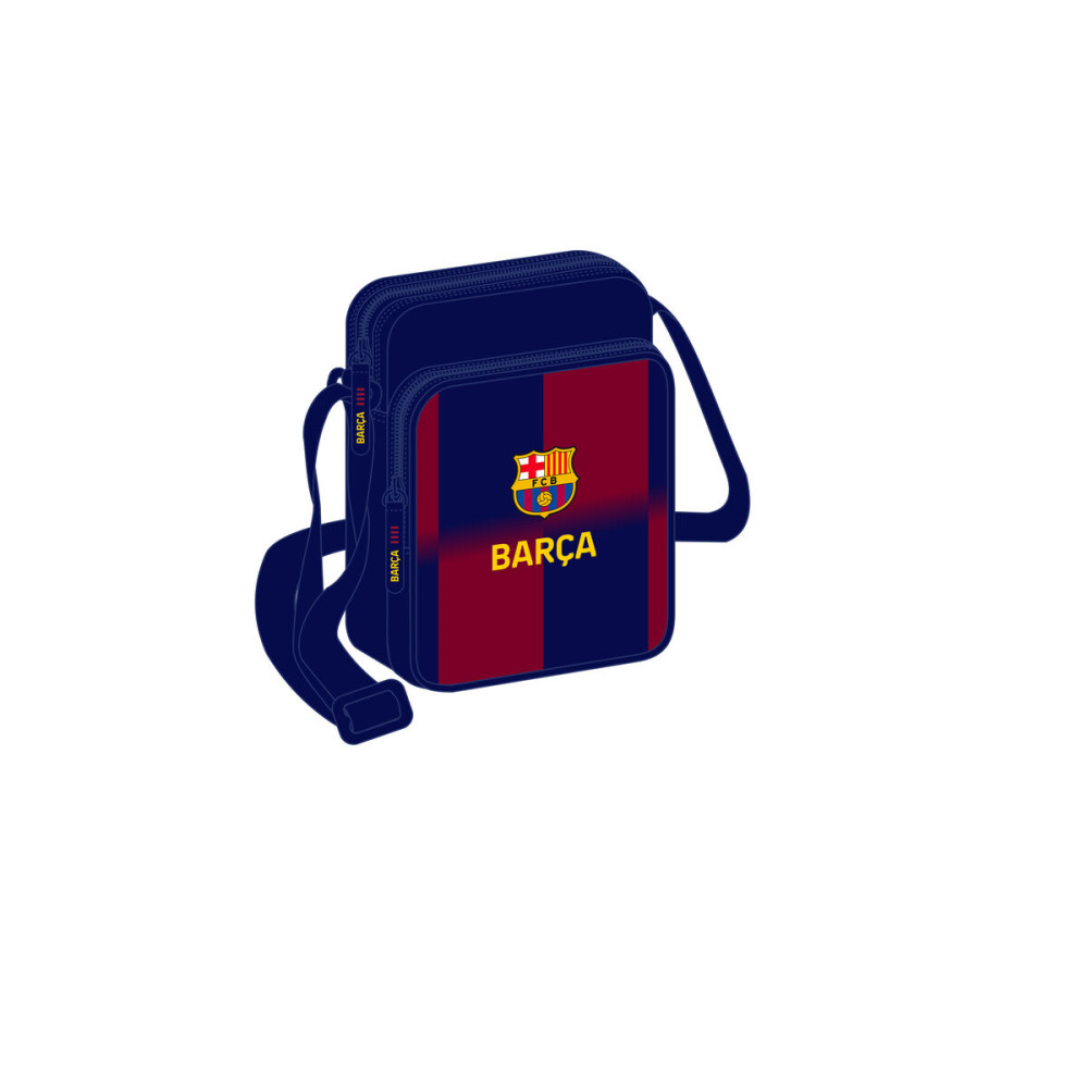 Shoulder Bag F.C. Barcelona Blue Maroon 16 x 22 x 6 cm