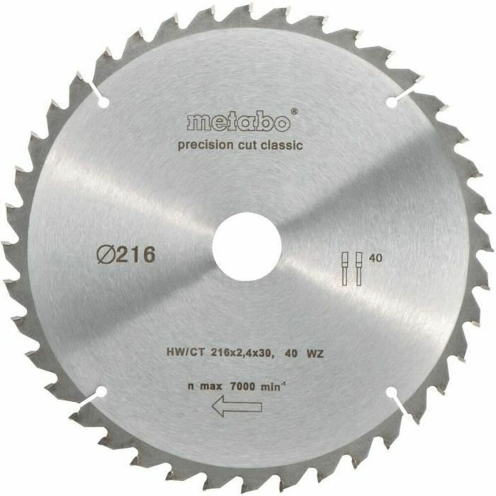 Cutting disc Metabo 628060000 23 x 2 x 25 cm Circular saw