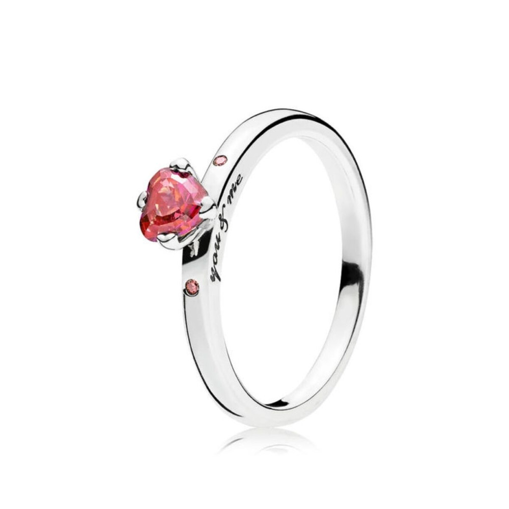 Ladies' Ring Pandora 196574CZRMX-50 10 Silver Pink