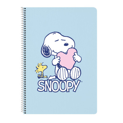 Notebook Snoopy Love Blue A4 80 Sheets