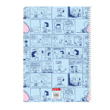 Notebook Snoopy Love Blue A4 80 Sheets
