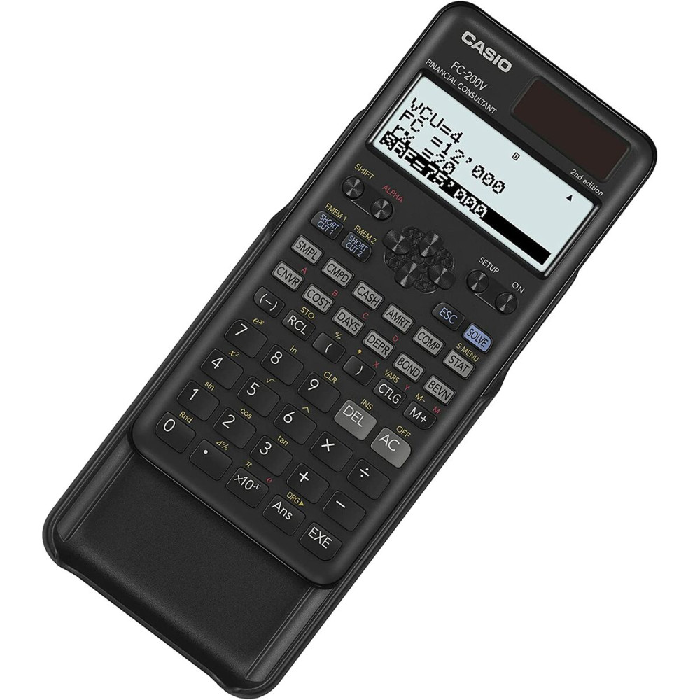 Calculator Casio FC-200V-2-W-ET Black Plastic 16,2 x 7,7 x 1,1 cm