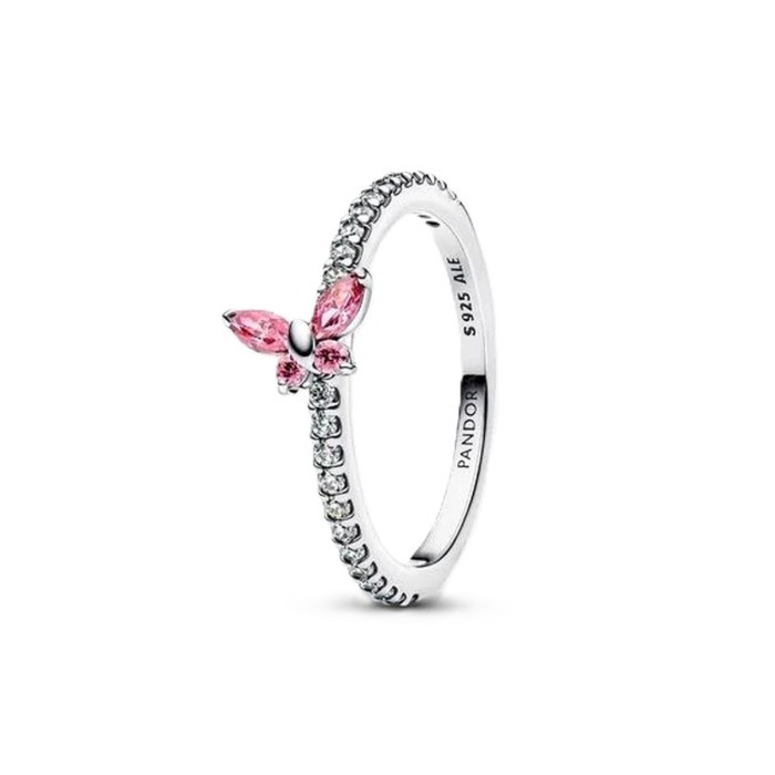 Ladies' Ring Pandora 194269C02-52 12 Silver Pink