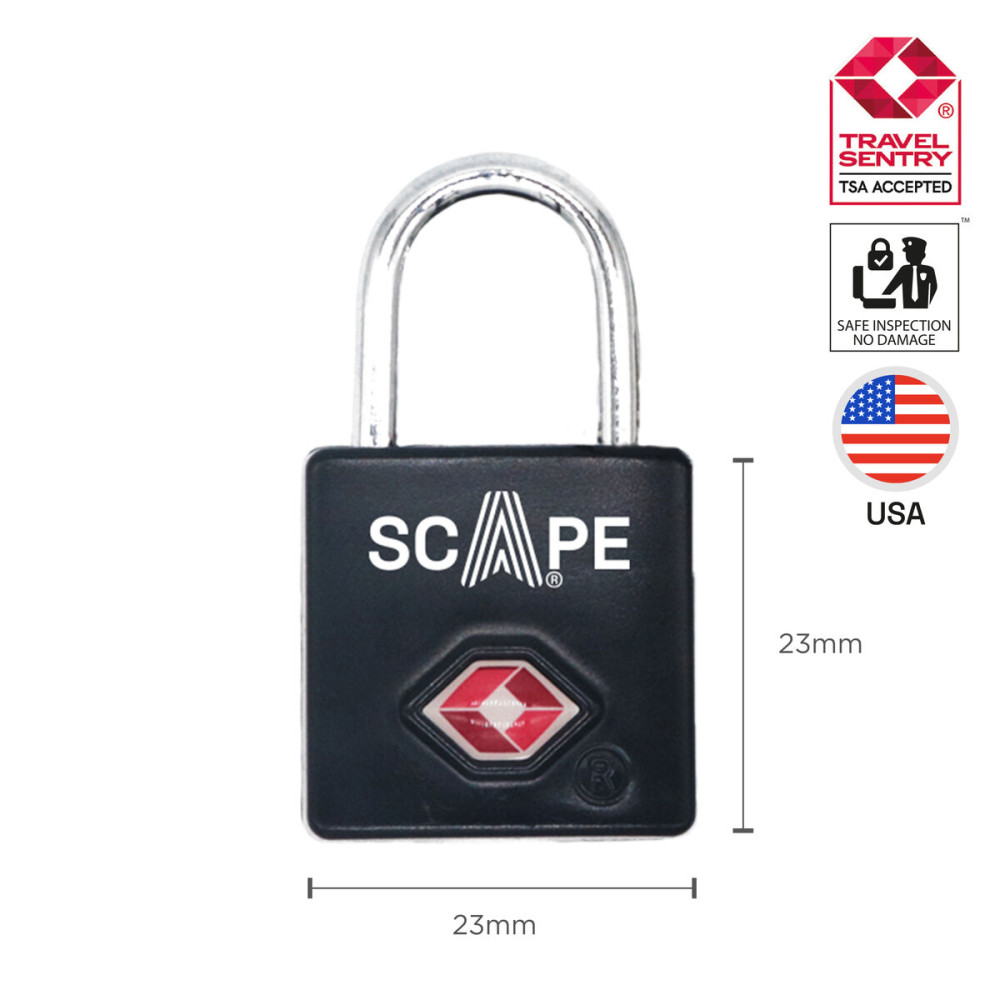 Key padlock Scape Travel TSA-K02 Metal Rectangular