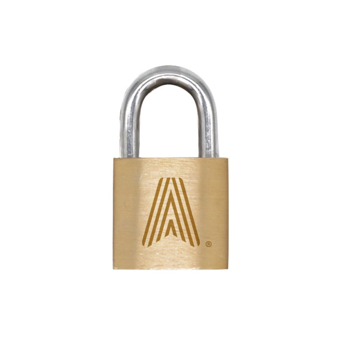 Key padlock Scape Travel Brass Rectangular