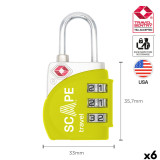 Combination padlock Scape Travel