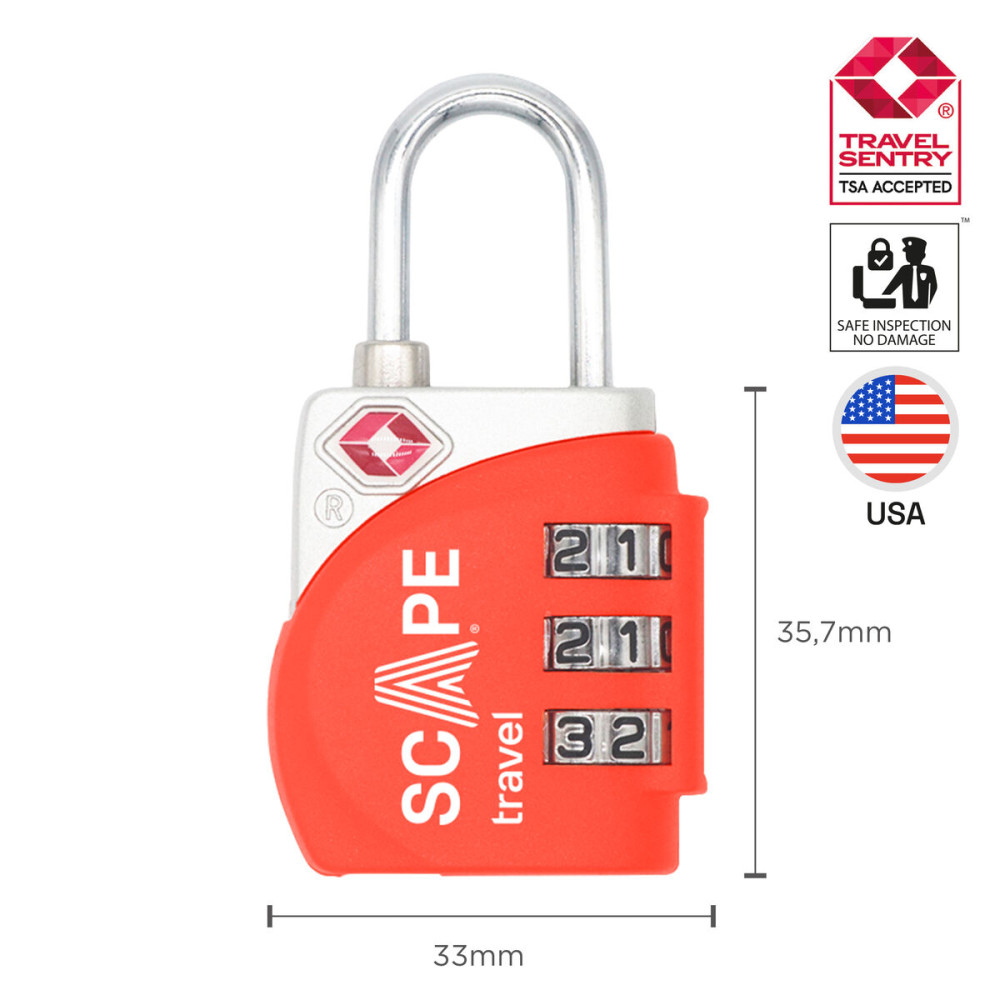 Combination padlock Scape Travel