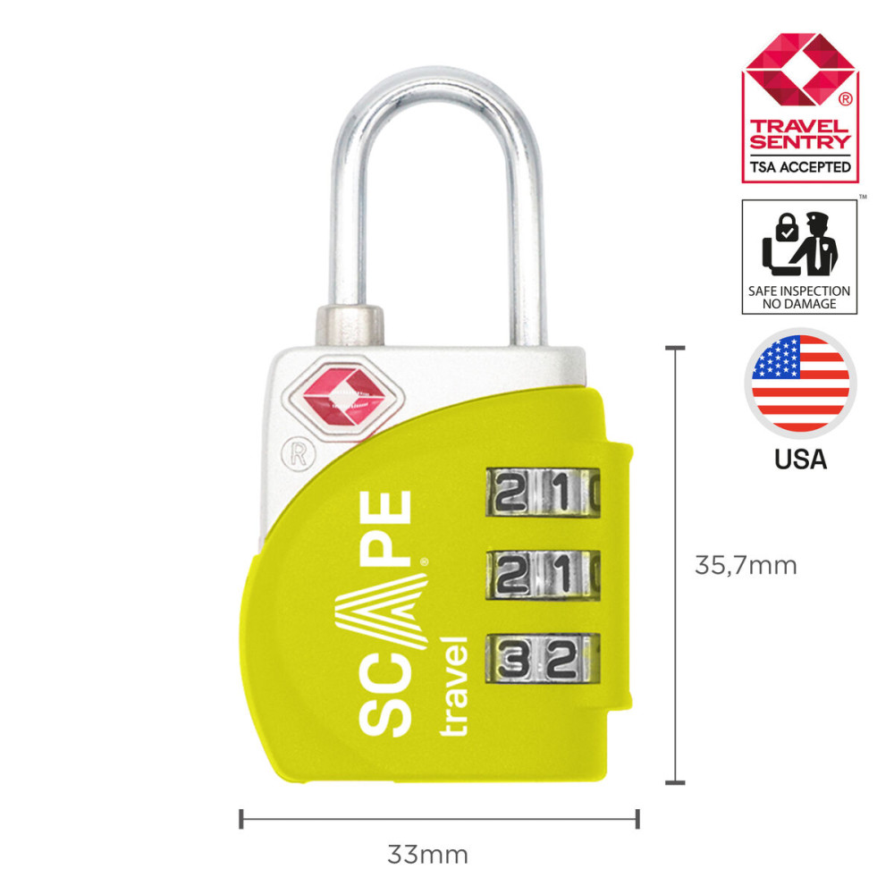 Combination padlock Scape Travel