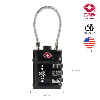 Combination padlock Scape Travel TSA-201