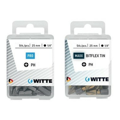 Bit set WITTE PH 2 BITFLEX TIN PH2 15 Units 15 Pieces