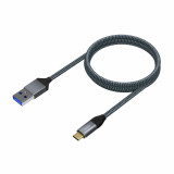 USB A to USB-C Cable Aisens A107-0633 Grey 2 m