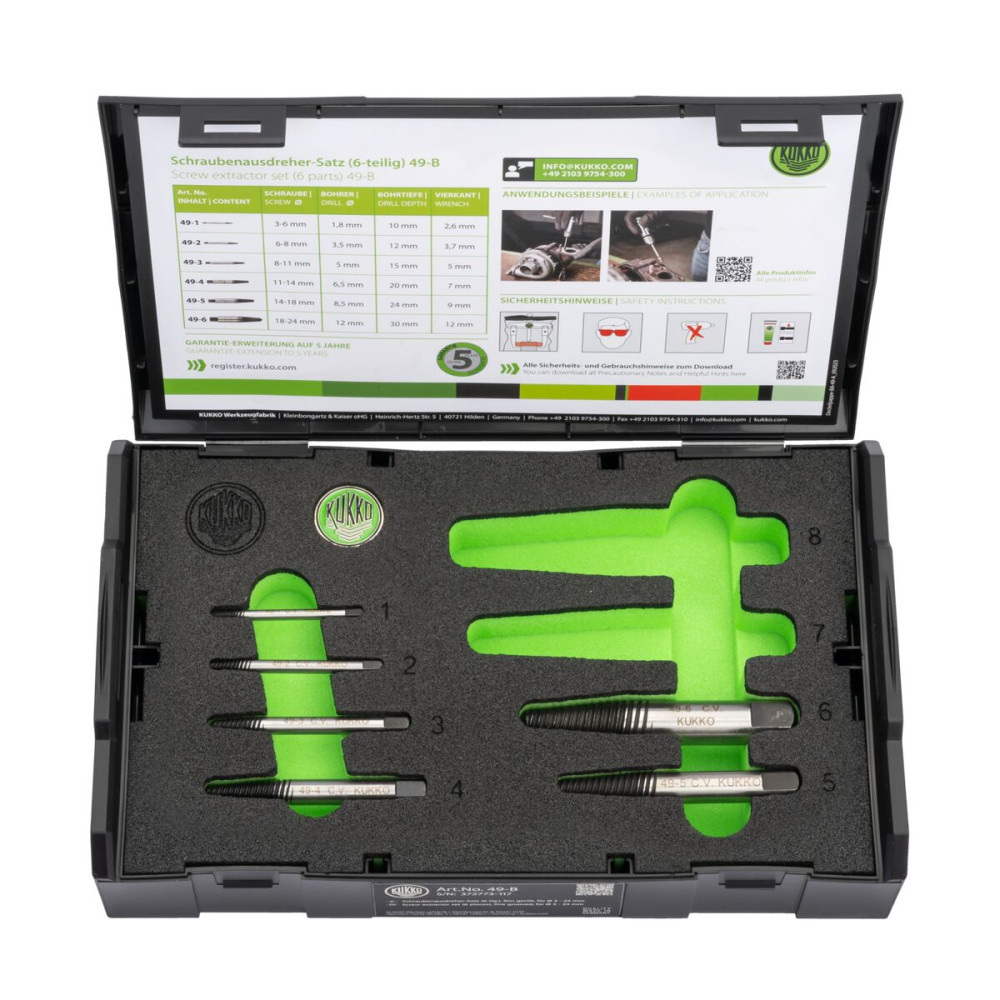 Extractor Set KUKKO 3-18 mm