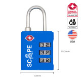 Combination padlock Scape Travel TSA-001 2 Pieces