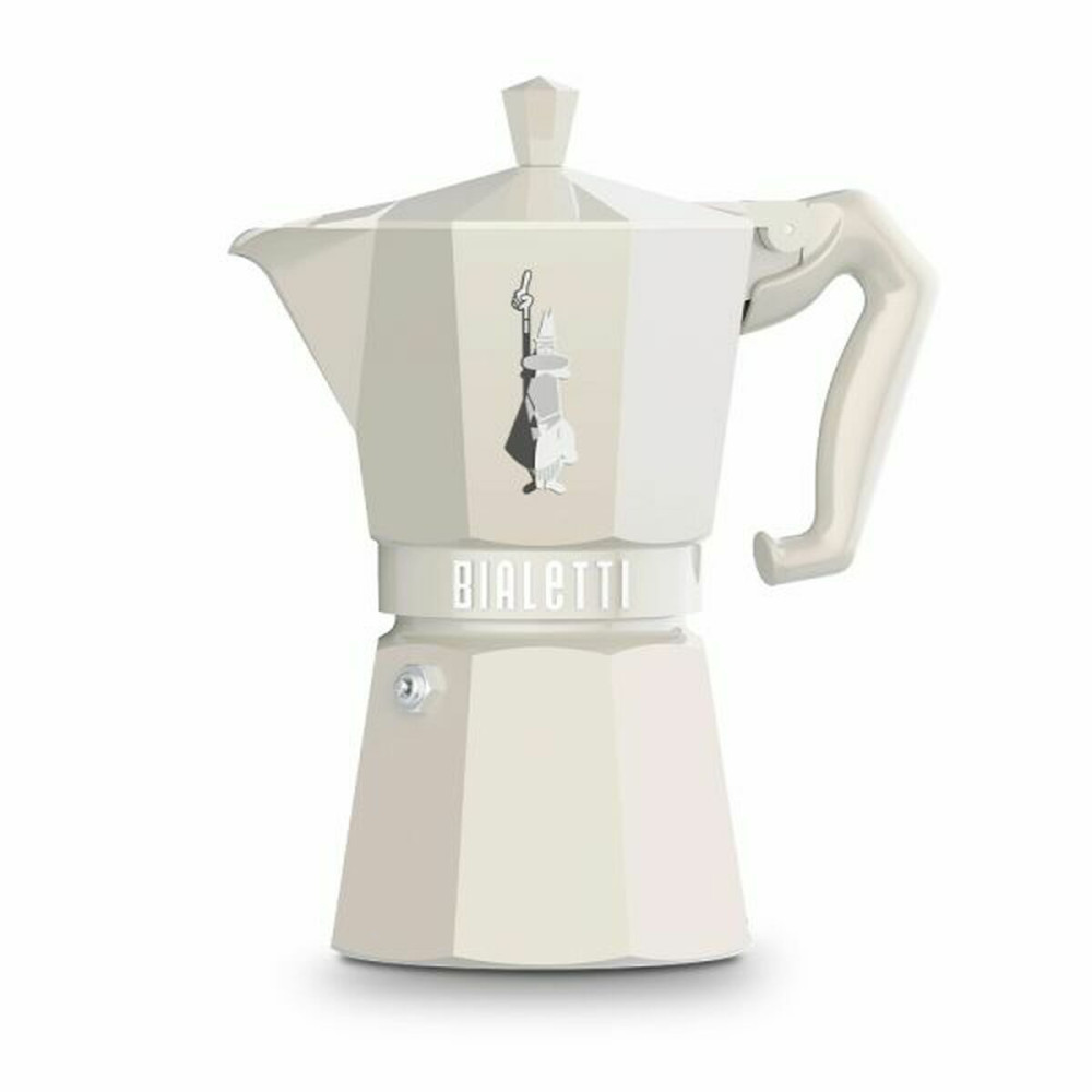 Italian Coffee Pot Bialetti MOKA EXCLUSIVE CREAM 6T Cream 6 Cups (Refurbished C)