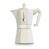 Italian Coffee Pot Bialetti MOKA EXCLUSIVE CREAM 6T Cream 6 Cups (Refurbished C)