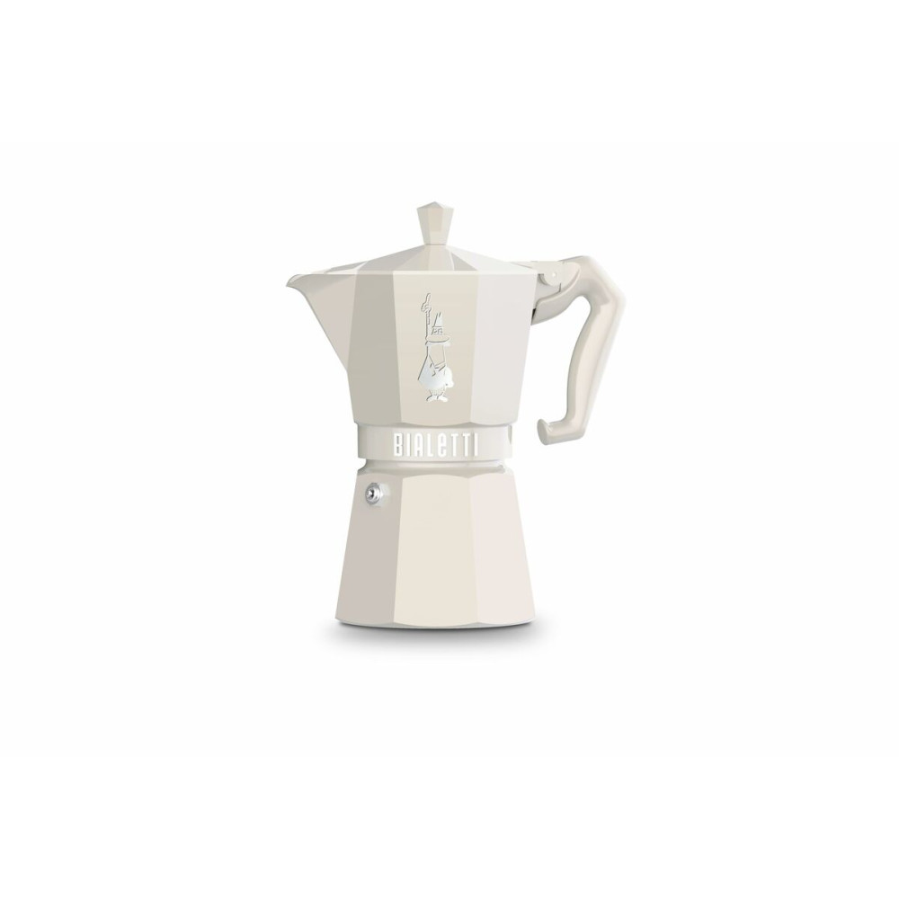 Italian Coffee Pot Bialetti MOKA EXCLUSIVE CREAM 6T Cream 6 Cups (Refurbished C)