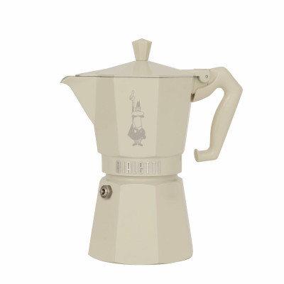 Italian Coffee Pot Bialetti MOKA EXCLUSIVE CREAM 6T Cream 6 Cups (Refurbished C)