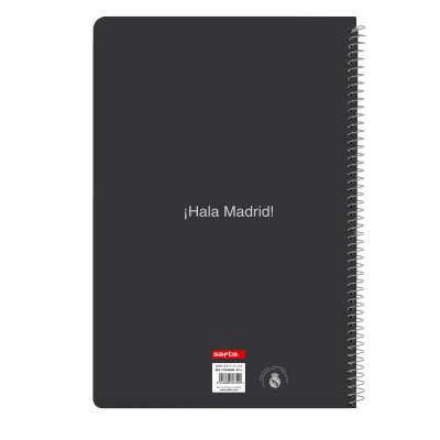 Notebook Real Madrid C.F. White A4 80 Sheets