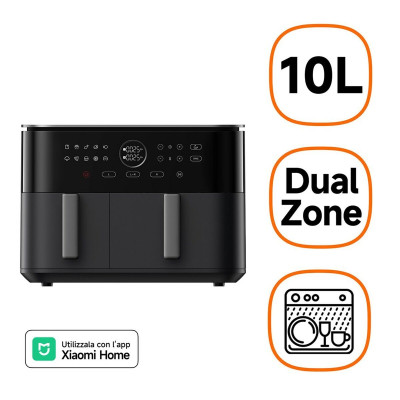 Air Fryer Xiaomi DUAL ZONE AF 10L Black 2700 W 10 L