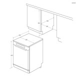 Dishwasher Candy CF4E4F0X (Refurbished C)