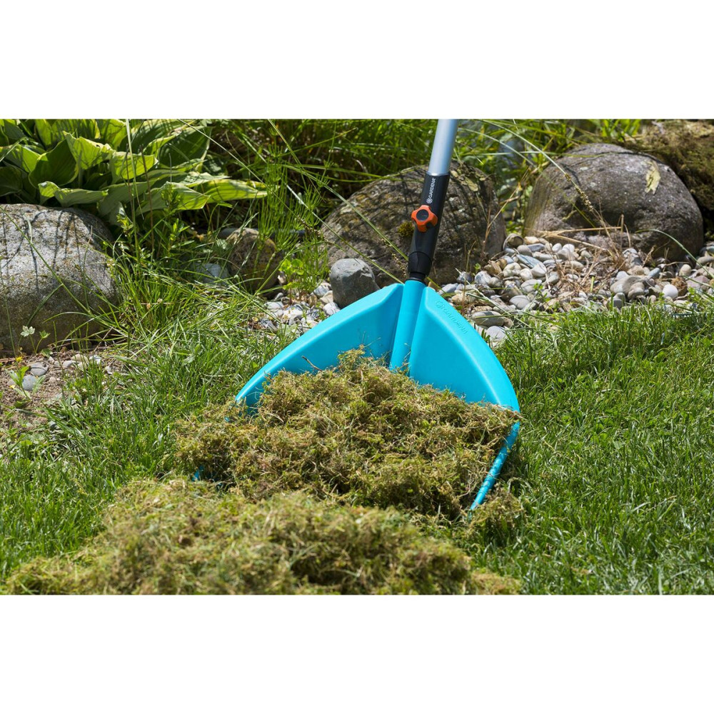 Rake for Collecting Leaves Gardena Combisystem 3-in-1 Turquoise