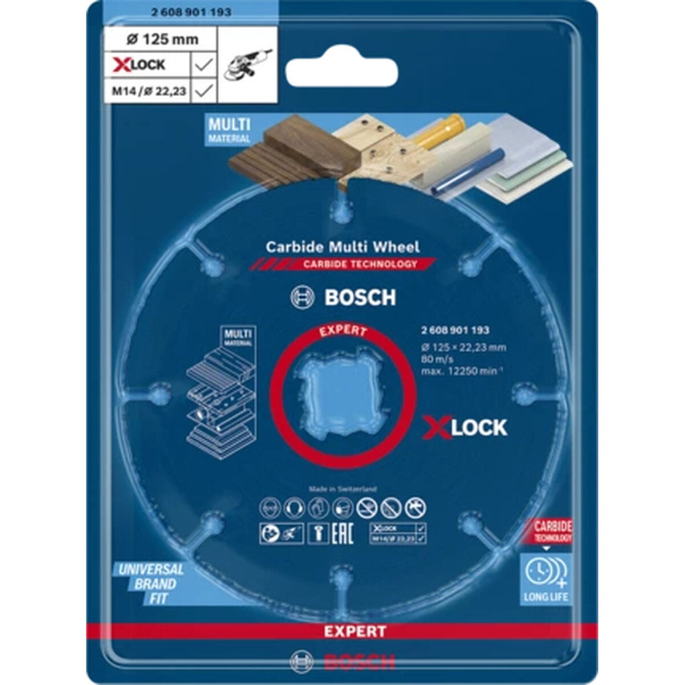 Cutting disc BOSCH Expert Multi 125mm 20 x 1 x 15 cm carbide