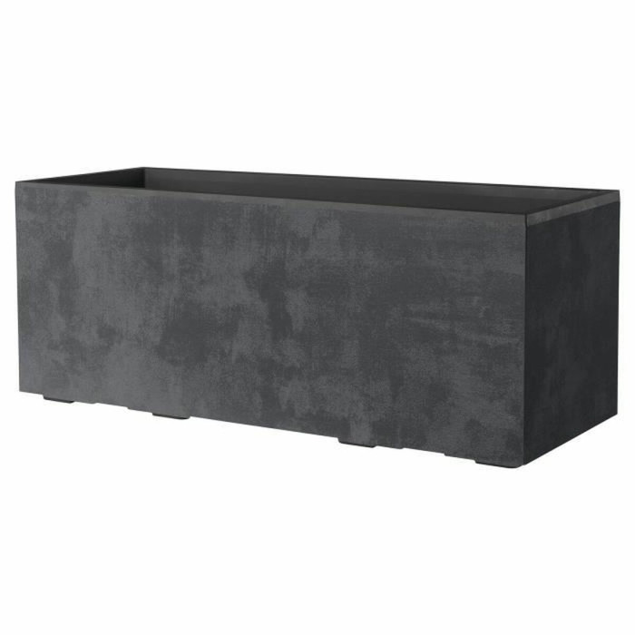 Plant pot Deroma Anthracite 99 cm Plastic Rectangular Modern