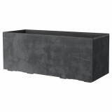 Plant pot Deroma Anthracite 99 cm Plastic Rectangular Modern