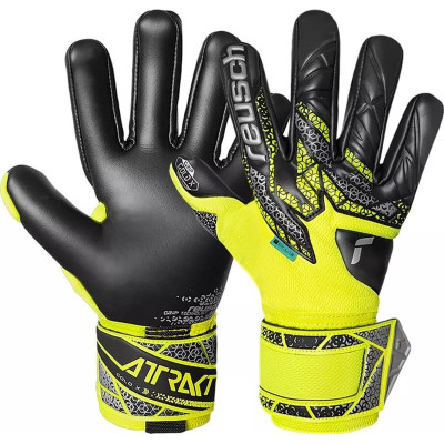 Goalkeeper Gloves Reusch Attrakt Gold X Nc Black Adults