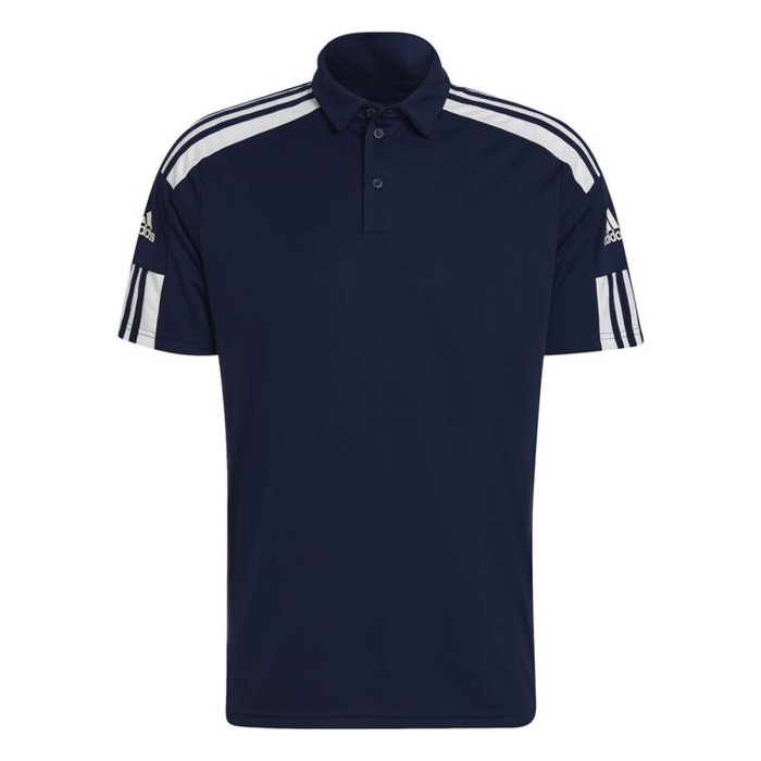 Men’s Short Sleeve Polo Shirt Adidas Sq21 Dark blue Football