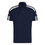 Men’s Short Sleeve Polo Shirt Adidas Sq21 Dark blue Football