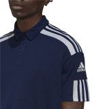 Men’s Short Sleeve Polo Shirt Adidas Sq21 Dark blue Football