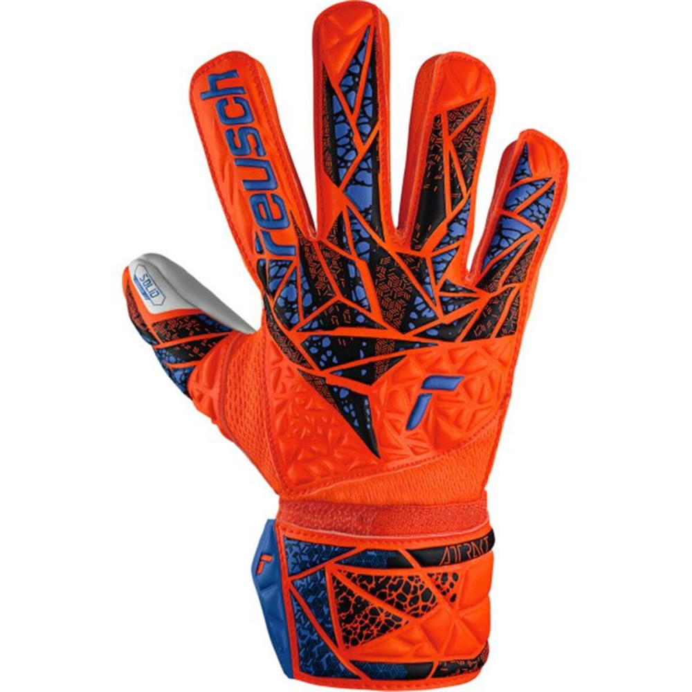 Goalkeeper Gloves Reusch Attrakt Solid Orange