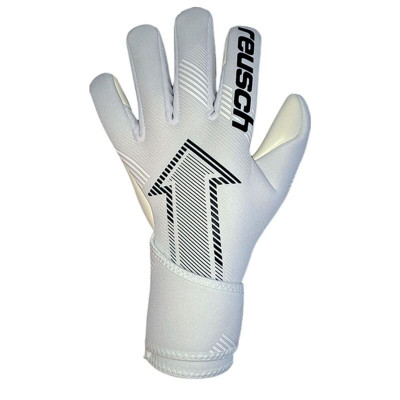 Goalkeeper Gloves Reusch Attrakt Fastgrip Silver White Adults