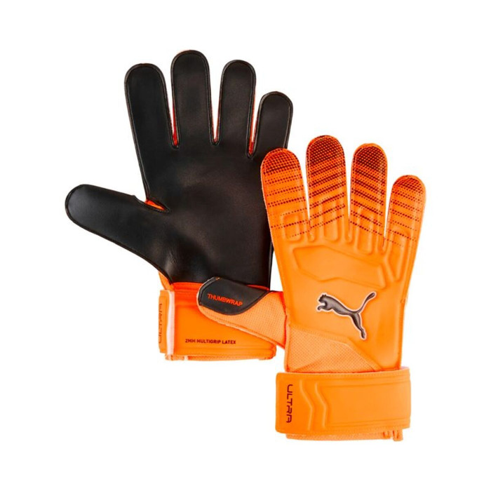 Goalkeeper Gloves Puma Ultra Play Rc Black Orange Adults