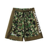 Men's Basketball Shorts Spalding Brown Military green Reversible