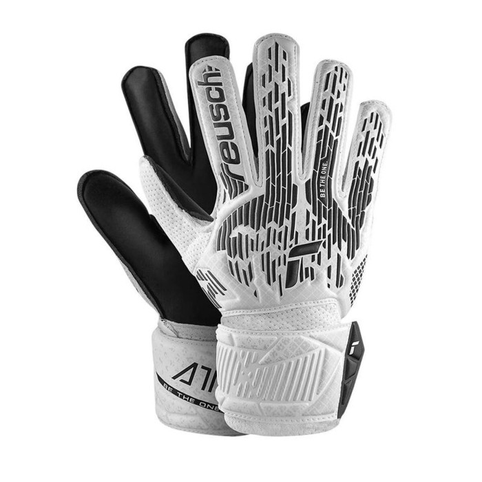 Goalkeeper Gloves Reusch Attrakt Solid White Adults