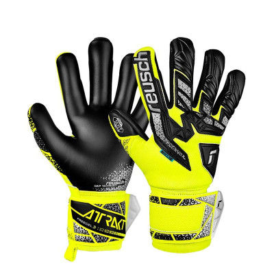 Goalkeeper Gloves Reusch Attrakt Freegel Yellow Adults