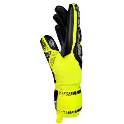 Goalkeeper Gloves Reusch Attrakt Freegel Yellow Adults